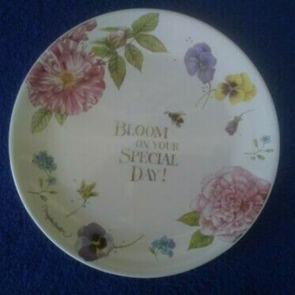 Hallmark Natures Sketchbook Marjolein Bastin Birthday Plate 9" Bloom Special Day - Picture 1 of 2